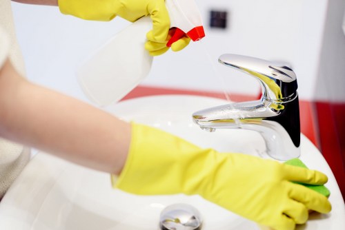 Detailed carpet fibre cleaning section